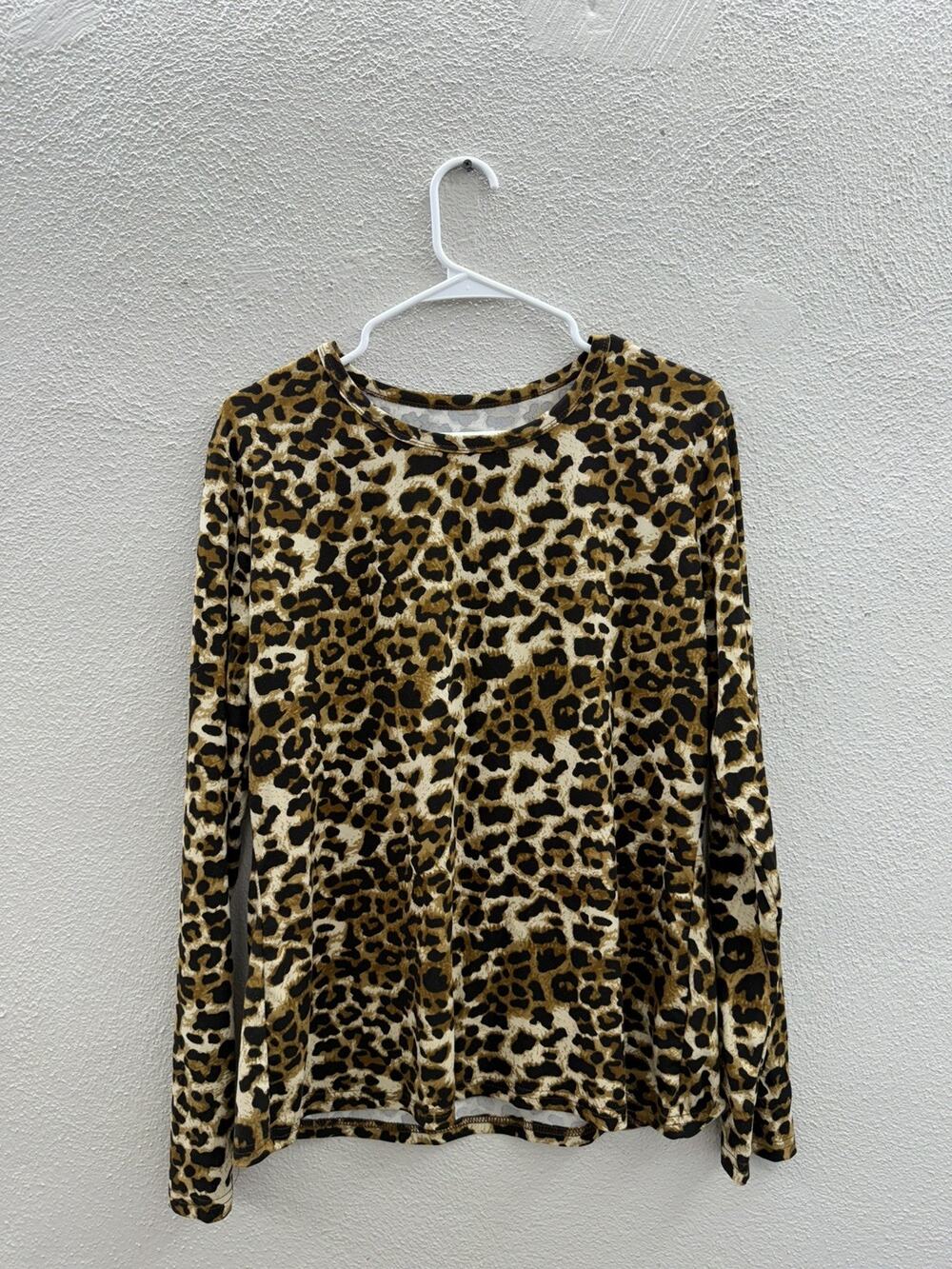 Shein Womens Shirt Size XXXL Animal Print Long Sleeve Thin